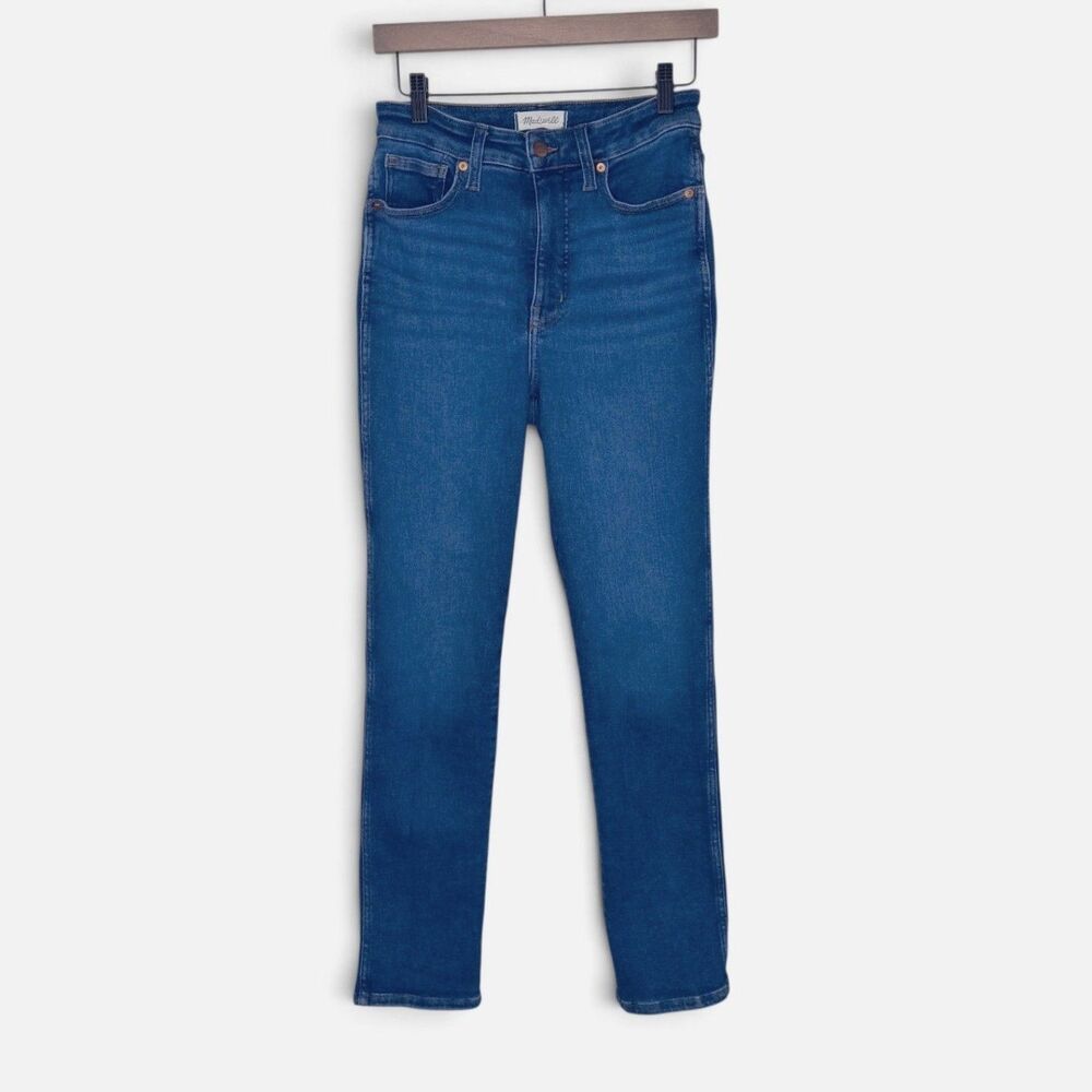 Madewell Stretch High Rise Curvy Stovepipe Jeans Size 28